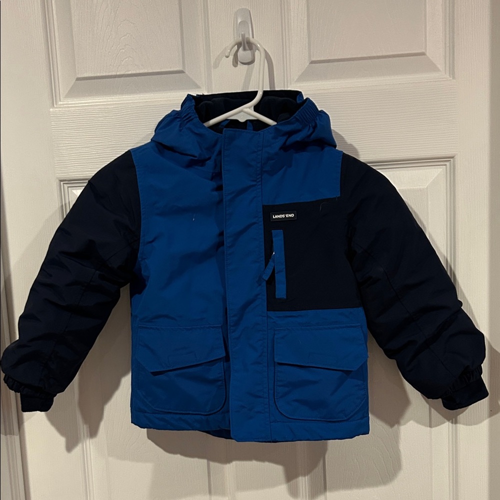 Lands End Royal and Navy Blue Boy’s Jacket